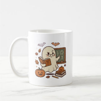 Söt spöklik lärare i Halloween-mugg Kaffemugg