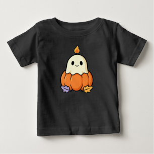Söt spöklik lykta på pumpa Mysig Kawaii Hallowee T Shirt