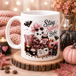 Söt spöklik personlig pumpasäsongs-mugg för alltid kaffemugg