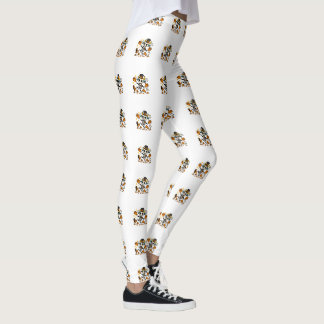 Söt spöklik skelettget med toppmössa  leggings