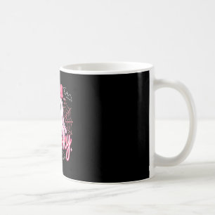 Söt spöklik spöke söt rosa halloween-grafik kaffemugg