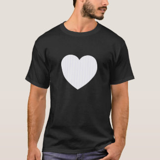 Söt Spöklik Vit Randiga Vertikala Linjer Mönster M T Shirt