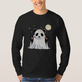 Söt spökpanda under månen  t shirt