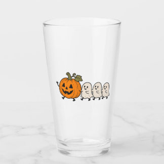 Söt spökparad Halloweenkumpa glas tumbler