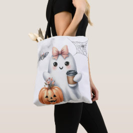Söt Spökpumpa Fladdermus Halloween Tygkasse