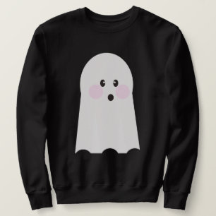 Söt Spökrensad Tröja Lång Ärmad Tröja