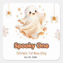 Söt spökskräck Halloween 1-års födelsedag