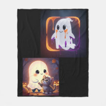 söt spooky spökfilt