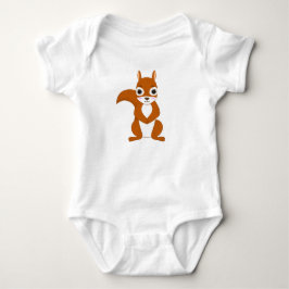 Söt Squirrel Kawaii-design Baby Body T Shirt