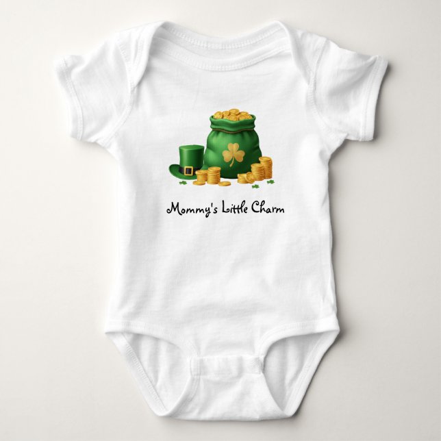 Söt St. Patrick's Day Foto Baby T-shirt (Framsida)