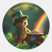 Söt St. Patrick's Day nallebjörn