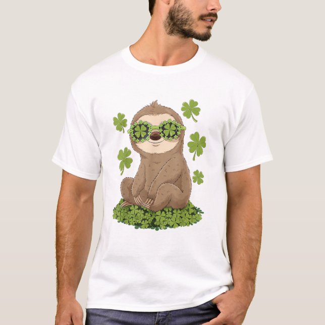 Söt St. Patrick's Day Sengu Leprechaun Shamrock Gi T Shirt (Framsida)