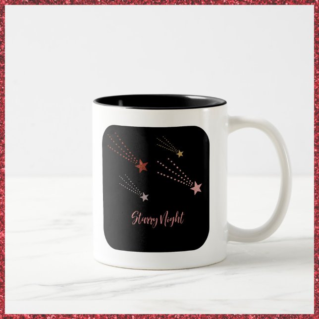 Söt Starry Night Två-Tonad Mugg (Skapare uppladdad)