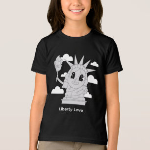 Söt Staty of Liberty T Shirt