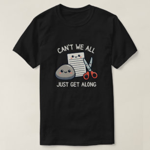 Söt Sten Sax Sten Kommer överens Roligt Spel T Shirt