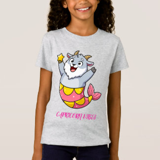 Söt Stenbock Sjöjungfru Zodiakus Karaktär T Shirt