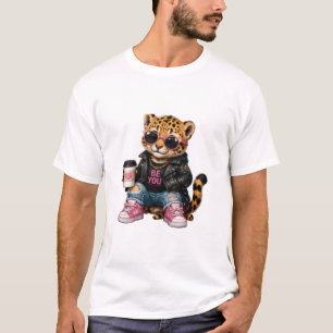 Söt Stilfull Tiger  T Shirt