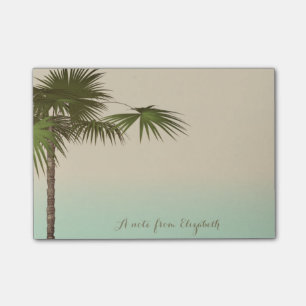 Söt Stilren Tropisk, Palmtree,Personlig Post-it Block