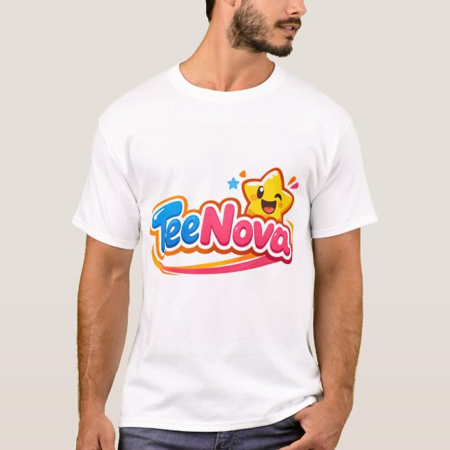 Söt stjärna grafisk t-shirt present (Framsida)