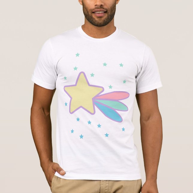 Söt stjärnfallskomet t shirt (Framsida)