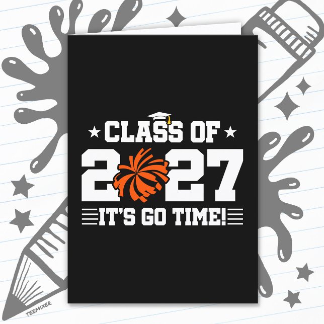 Söt stödtrupp-examen avgångsklass 2027 kort (Skapare uppladdad)