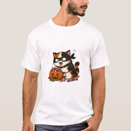 Söt stöldarkatt av calicorasen t shirt