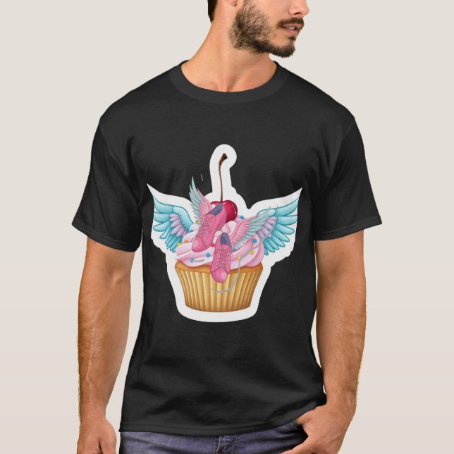 Söt Stollig: Kupaka med Vingar T-Shirt Design (Framsida)