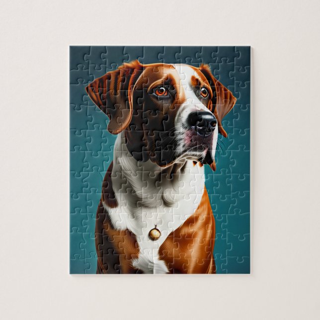 Söt stor hund pussel (Vertikal)