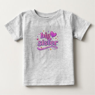 Söt storasysterdesign – stolt systergåva till tjej t shirt