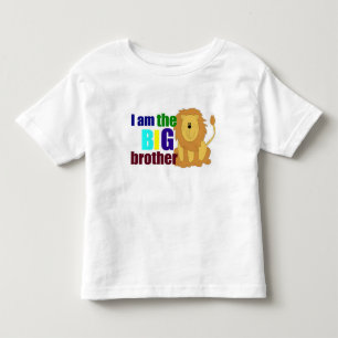 Söt storebror med lejon litet syskon t-shirt