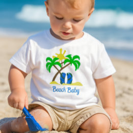 Söt strandbaby t shirt