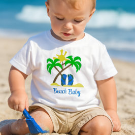 Söt strandbaby  t shirt