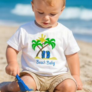 Söt strandbaby t shirt