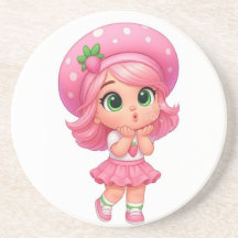 Söt Strawberry Flicka Chibi