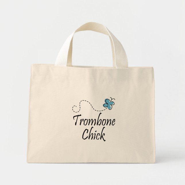 Söt Streckat Trombone-verktygsfält Mini Tygkasse (Framsidan)