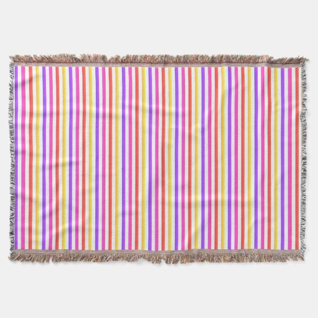 Söt Strepe Throw Blanket Filt (Framsidan)