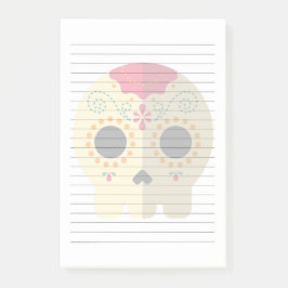 Söt Sugar Skull PostIT-anteckningar Post-it Block