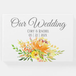 Söt Summer Bouquet Bröllop Guestbook Gästböcker