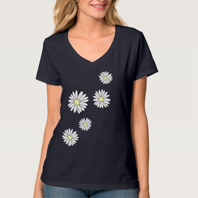 Söt Summer Daisys T Shirt (Framsida)
