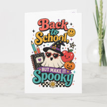 Söt Summerween-lärare Tillbaka till skolan Spöklik