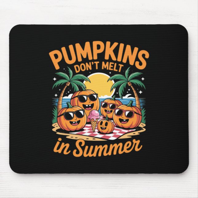 Söt Summerween-spöke Roligt Strand Halloween Musmatta (Framsidan)
