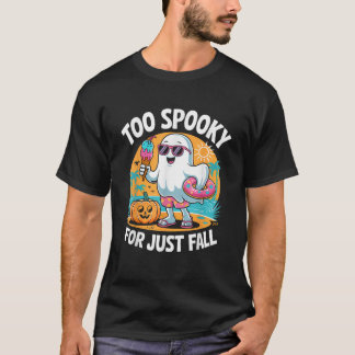Söt Summerween-spöke Roligt Strand Halloween T Shirt