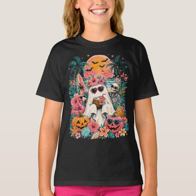 Söt Summerween-spöke T Shirt (Framsida)