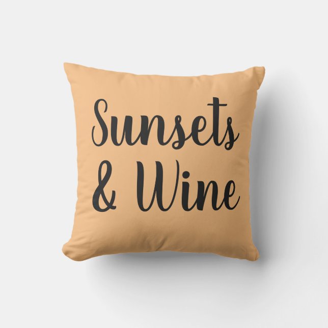 söt SUNSETS & VIN | Kudde (Framsida)