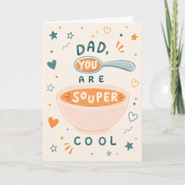 Söt Supercool Pappas Morsdagskort Kort (Framsida)
