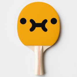 Söt sur face orange pingisracket