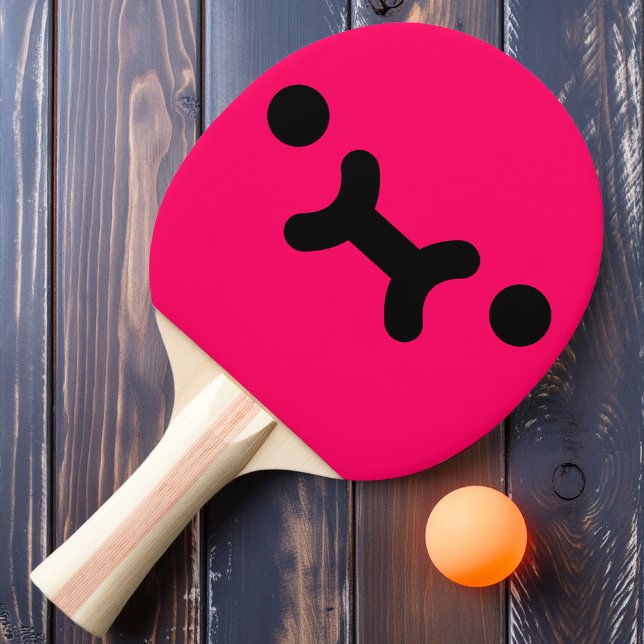 Söt, sur face rosa pingisracket (Skapare uppladdad)
