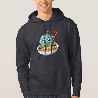 Söt Sushi Monster Kawaii Tecknad Matmatador Hoodie