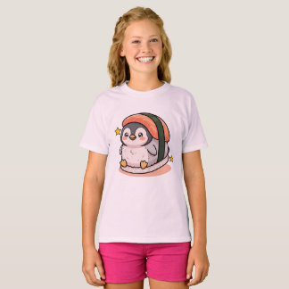 Söt Sushi-Pingvin Kawaii Japansk Mat  T Shirt