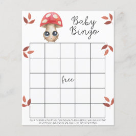 Söt svamp - Baby shower bingo spel